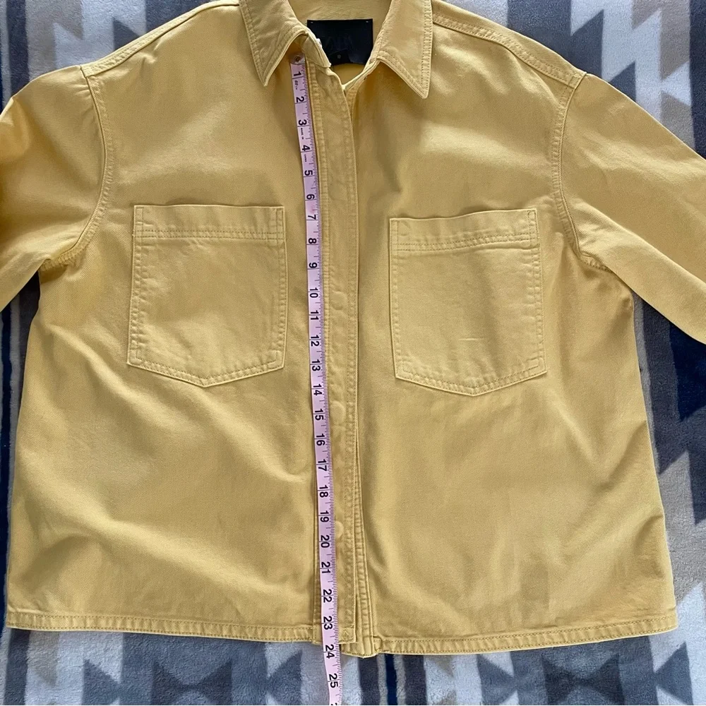 ZARA Women’s Collection Pocket Overshirt Size Small - Picture 4 of 6